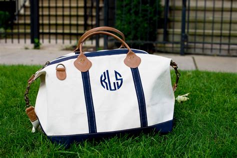 monogram travel bags|duffle bag with monogram.